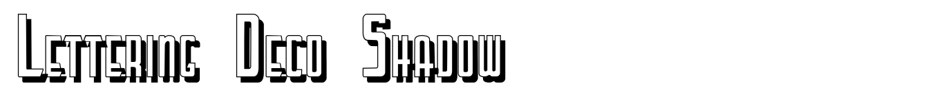 Lettering Deco Shadow
